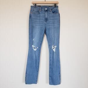 BlankNYC Distressed The Lexington Slim Straight Leg Jeans Women's 28 Casual